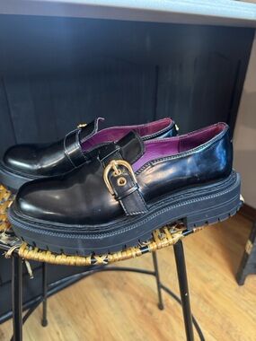 Circus Sam Edelman Buckle Loafer Black Sz 8.5